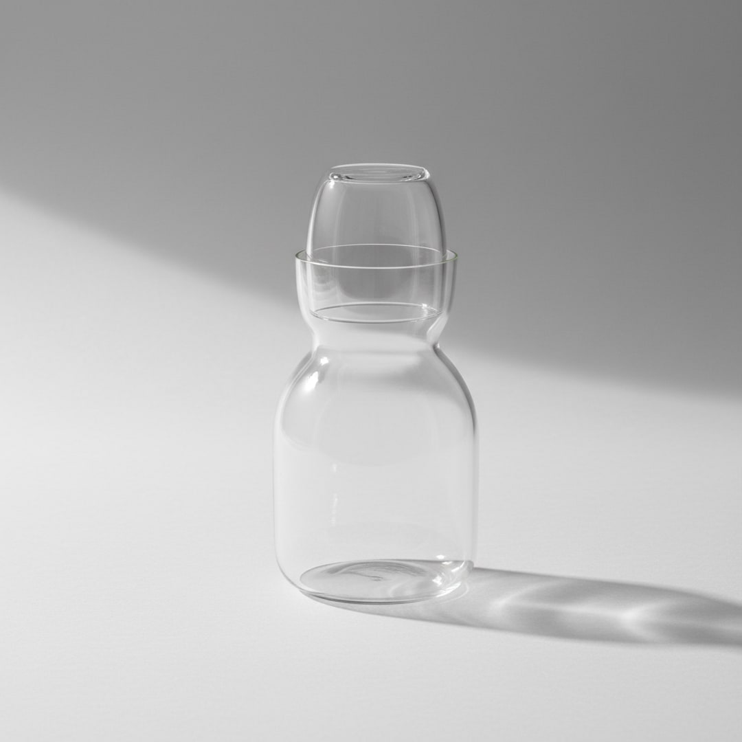 Glass Carafe with Tumbler Lid — Amalfi Casa